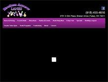 Tablet Screenshot of brokenarrowlanes.com